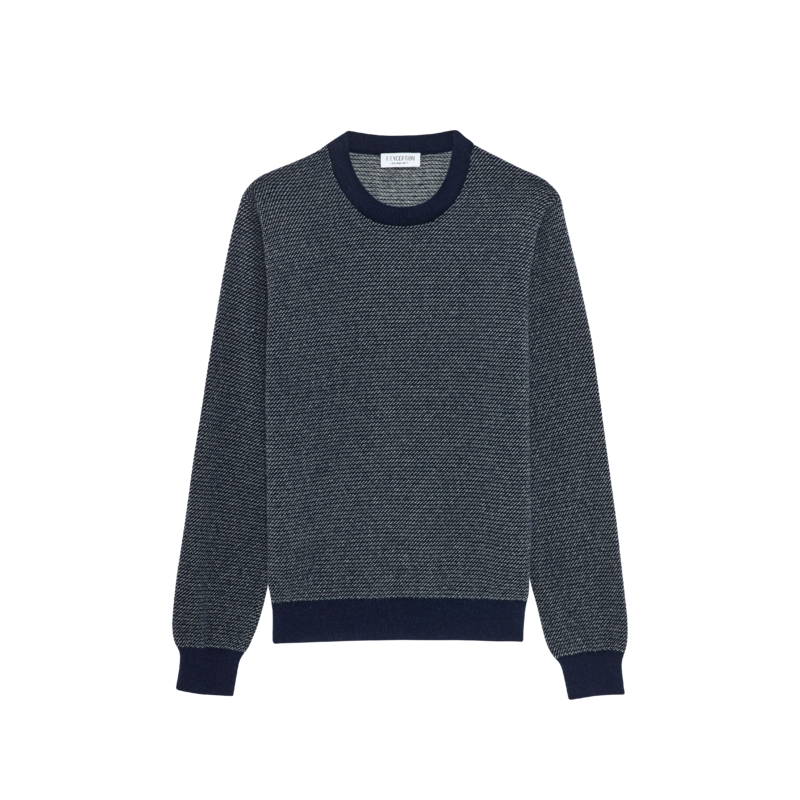Pull jacquard en laine recyclée - L'Exception Paris
