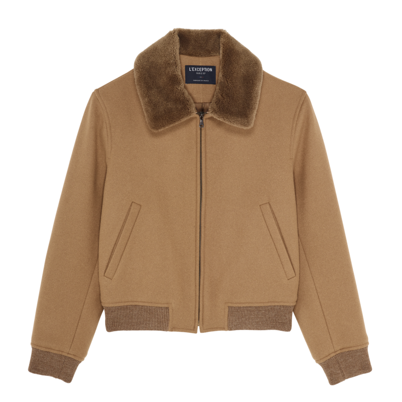 Shearling collar jacket - L'Exception Paris