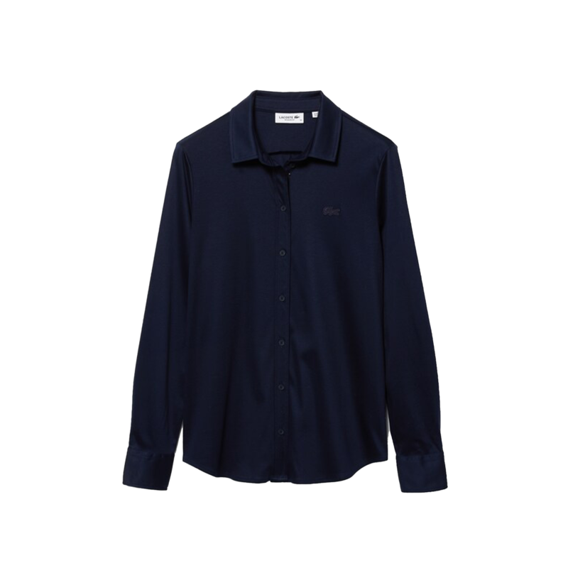 Polo manches longues loose en coton pima - Lacoste
