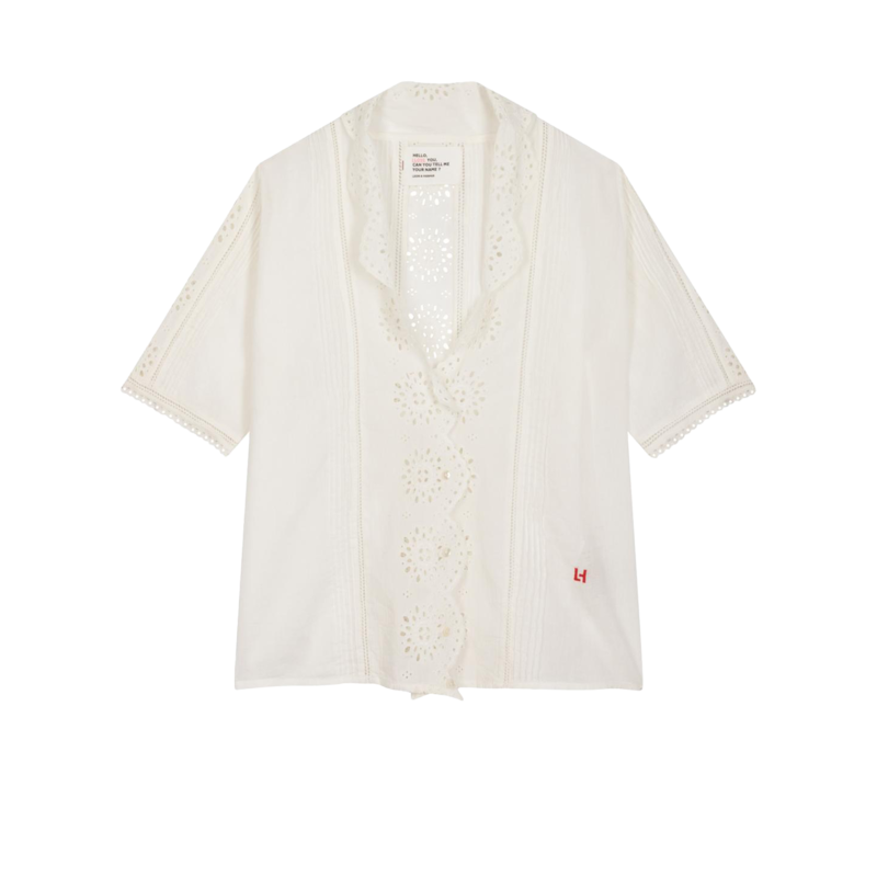Chemise brodée en coton bio Cuello - Leon & Harper