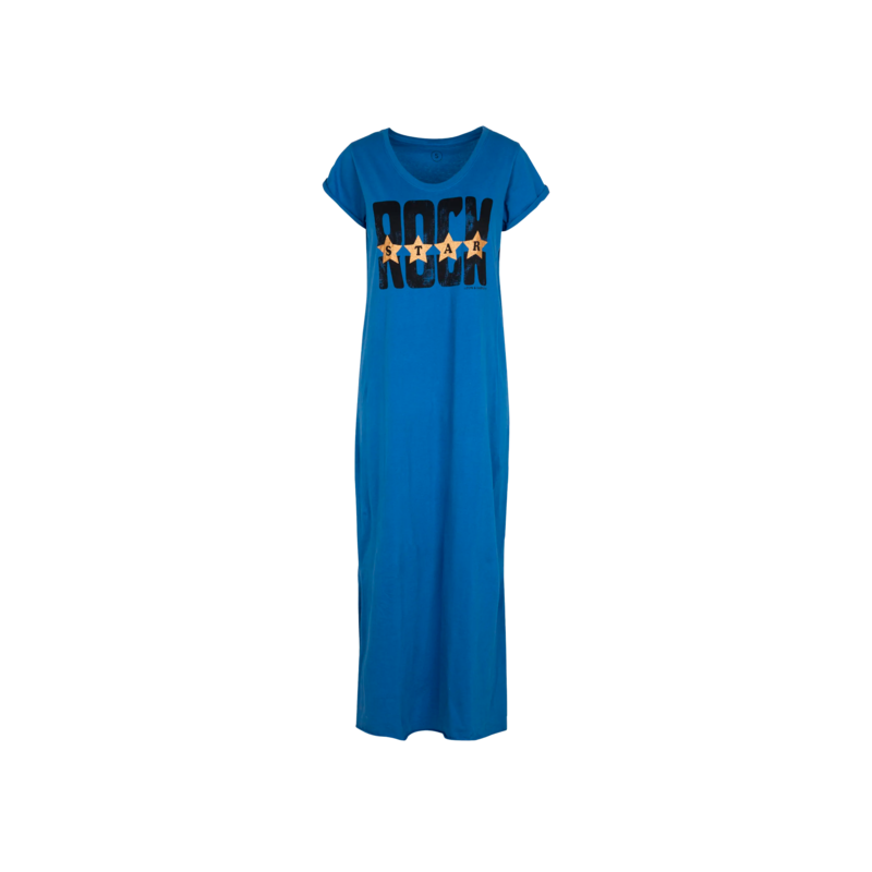 Long t-shirt dress with Rock Reinette Stars print - Leon & Harper