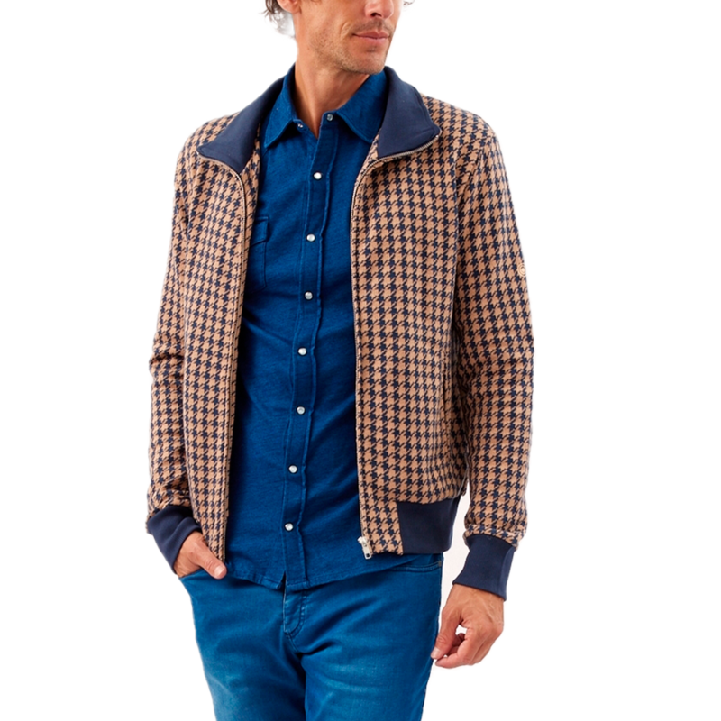 Adriano Dauphine knitted fleece jacket  - Les Garçons Faciles