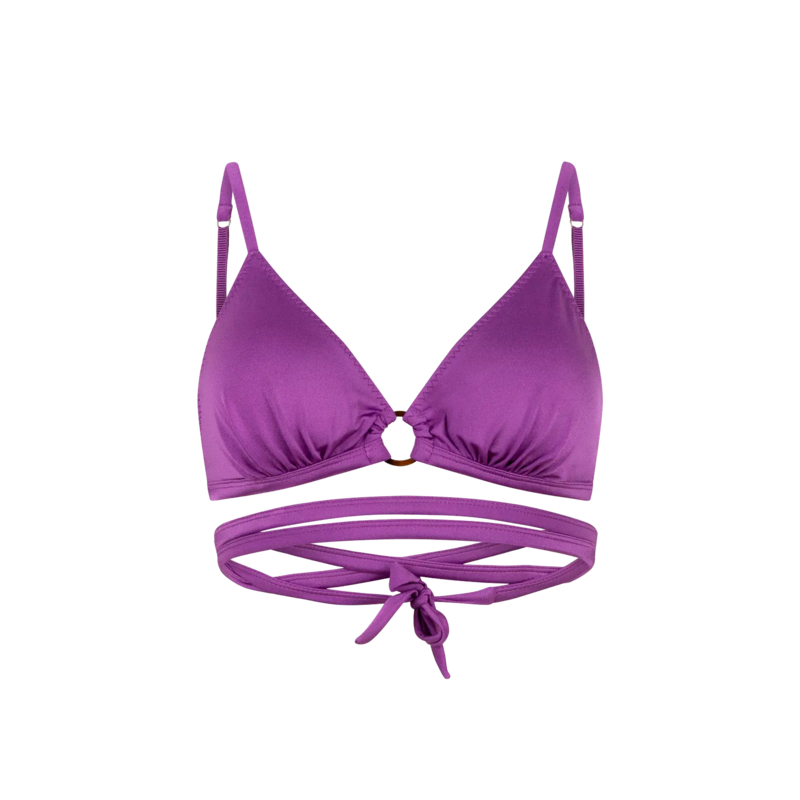 Carly purple padded bikini top - Love Stories