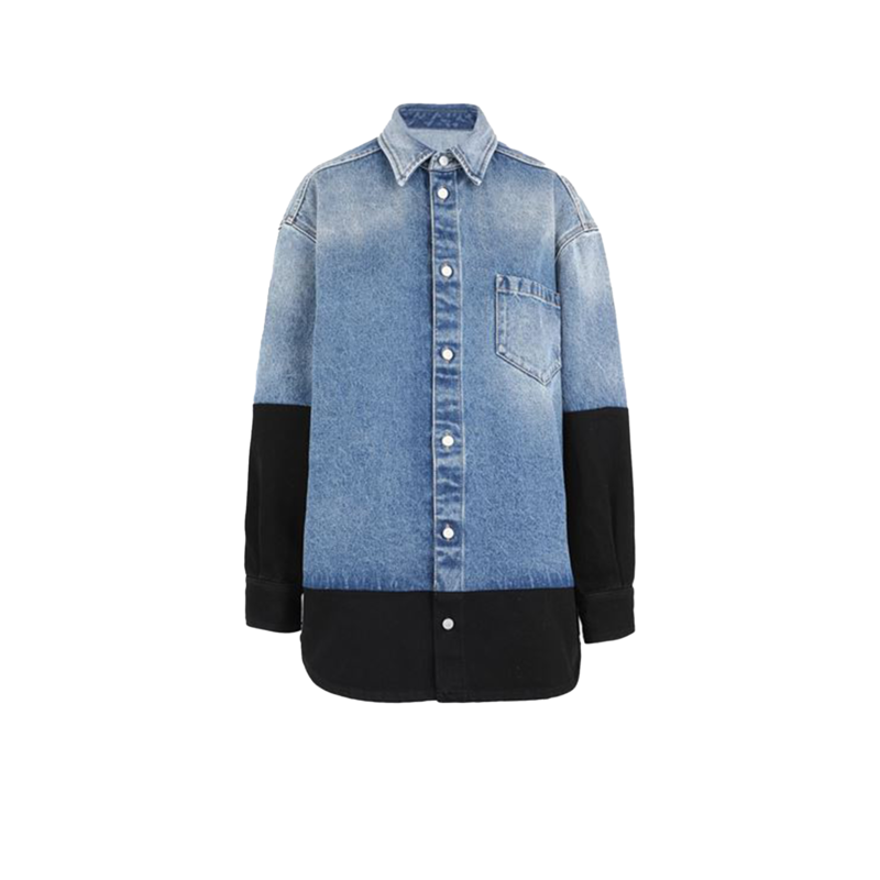 Surchemise en denim bicolore - MM6 Maison Margiela