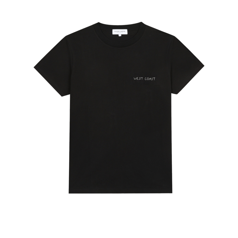 T-shirt brodé en coton bio West Coast - Maison Labiche