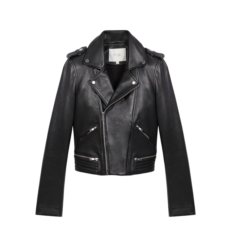 Veste en cuir Basalt - Maje