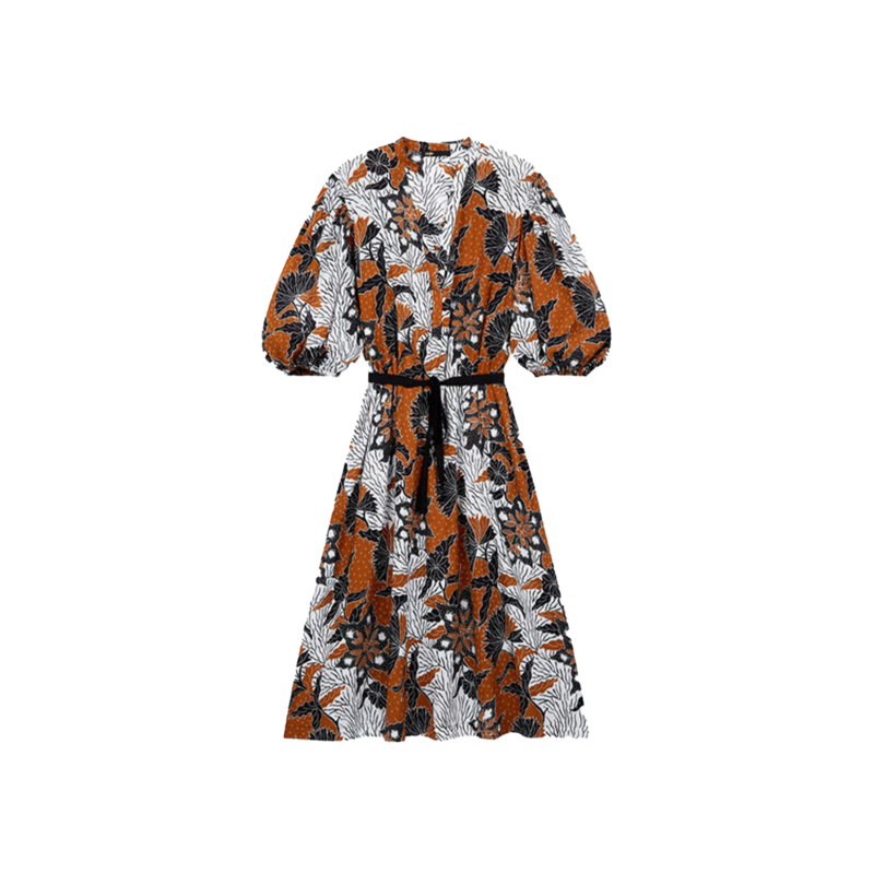 Midi dress with vegetal print Rodime - Maje