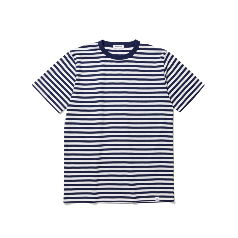 T-shirt rayé en coton bio Niels Classic - Norse Projects