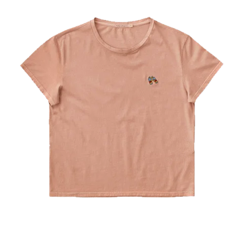 T-shirt cropped brodé Lisa - Nudie Jeans