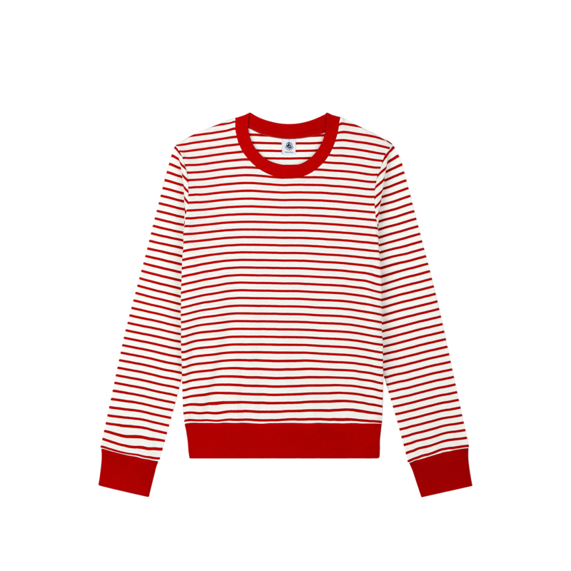 T-shirt marinière manches longues en coton - Petit Bateau