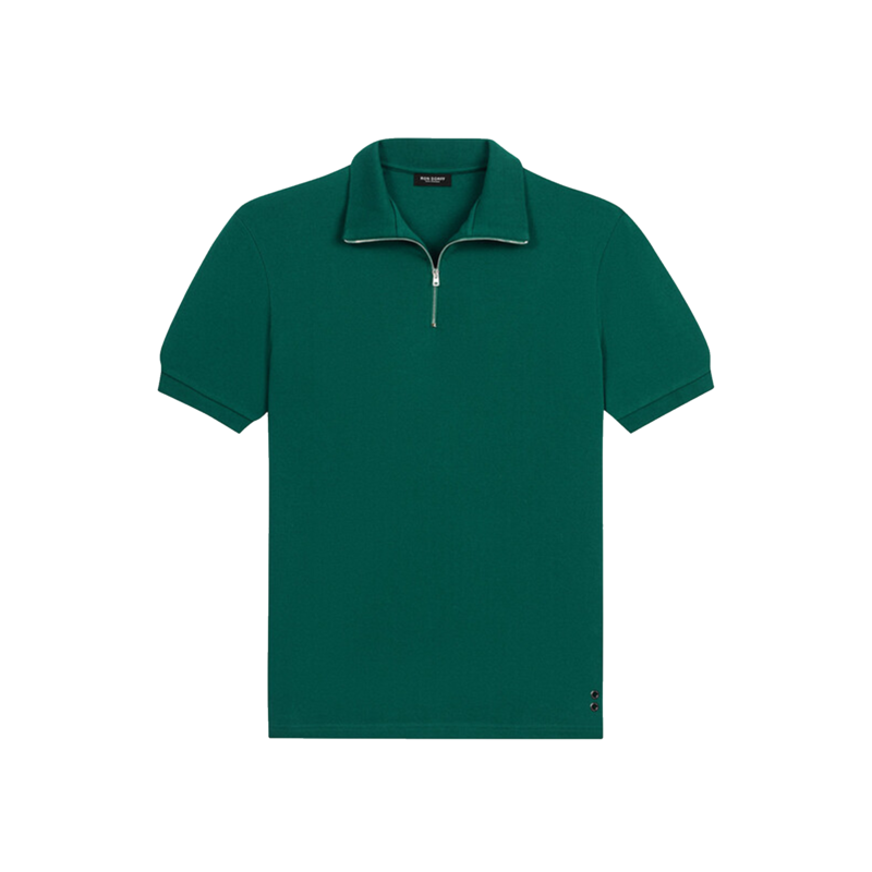 Polo ajusté col zippé - Ron Dorff