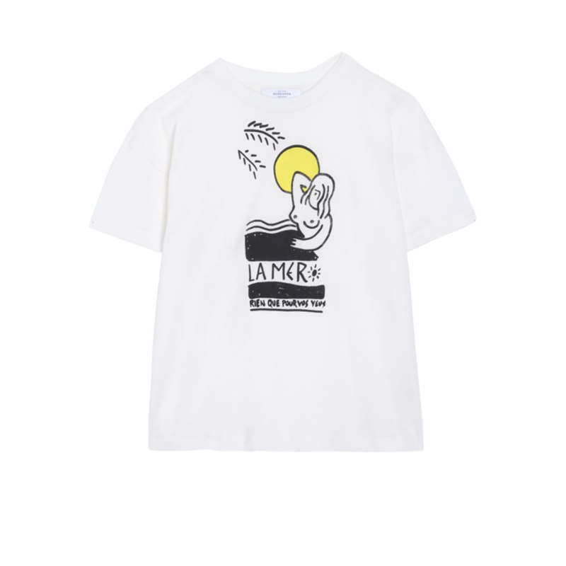 T-shirt Never la mer - Roseanna