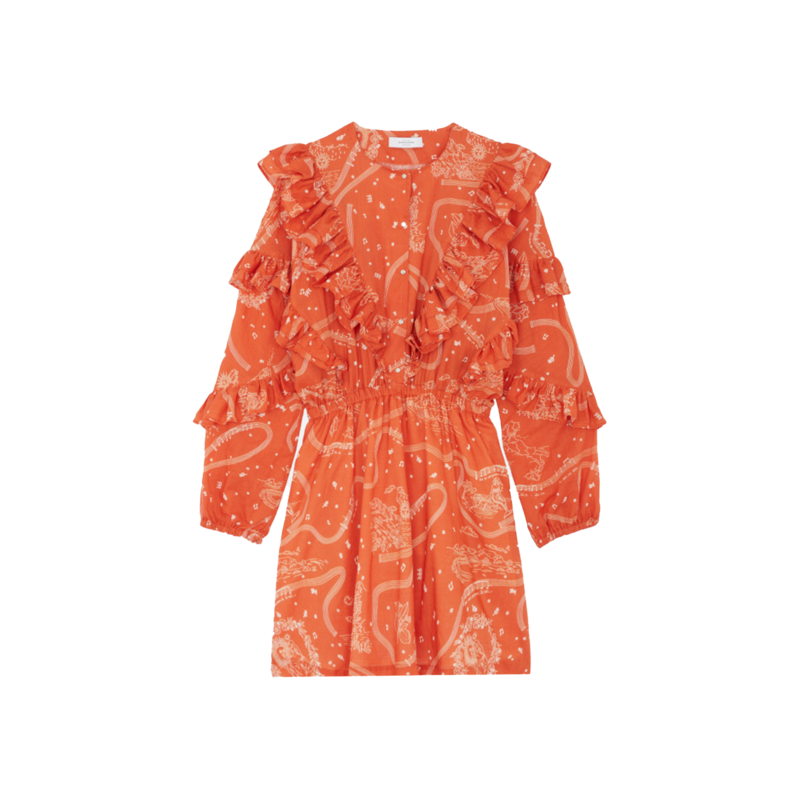 Kleid Daily Lucio aus bedruckter, geflammter Baumwolle - Roseanna