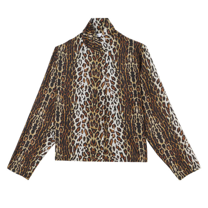 Blouse en soie imprimé léopard Tily Gabriella - Roseanna