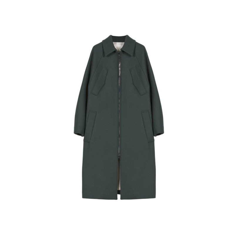 Manteau long zippé Giunco - TELA