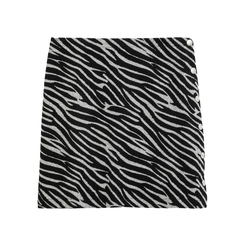 Jupe courte motif zèbre Rosi - agnès b.