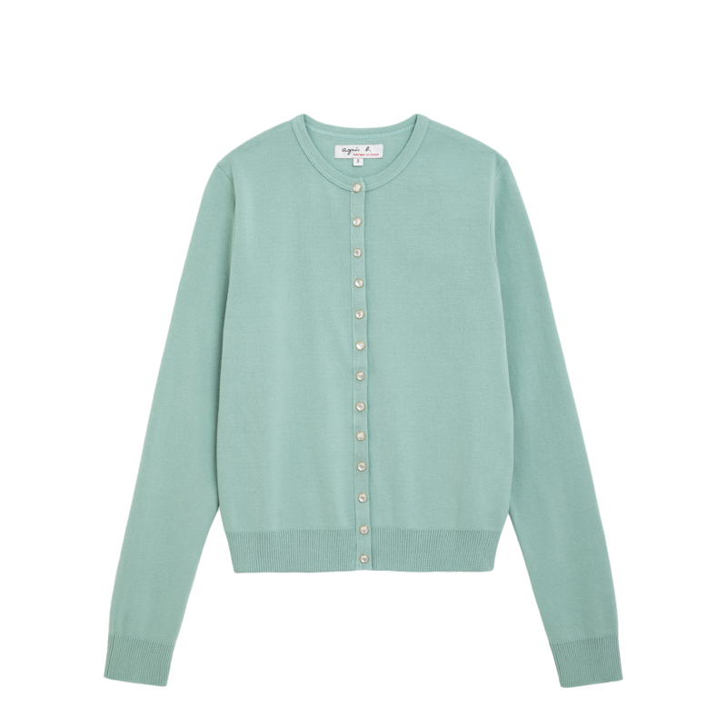 Cardigan en coton Swing Nacre - agnès b.