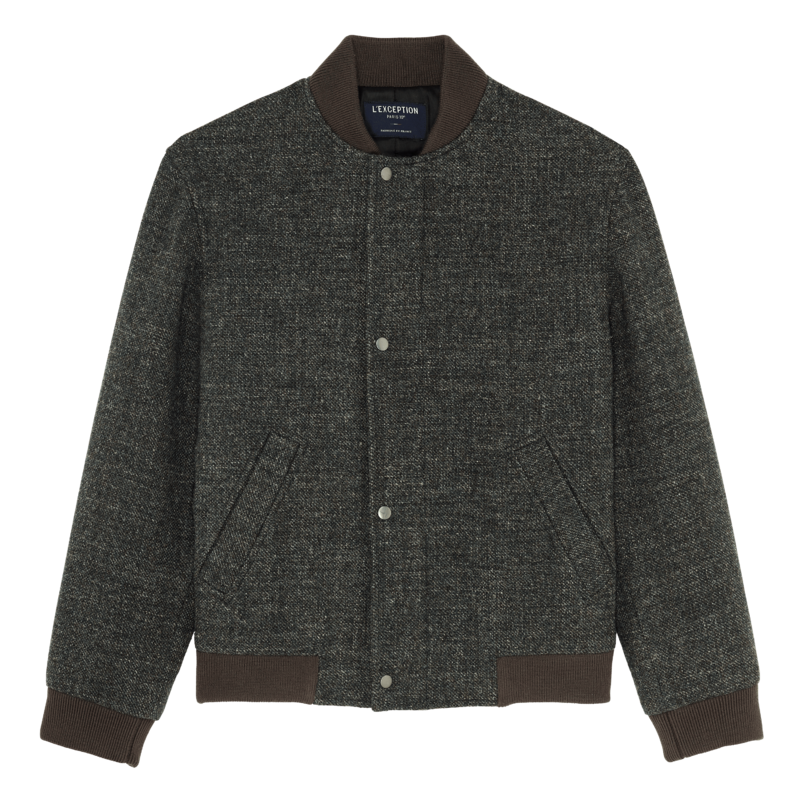 Virgin wool and linen bomber jacket - L'Exception Paris