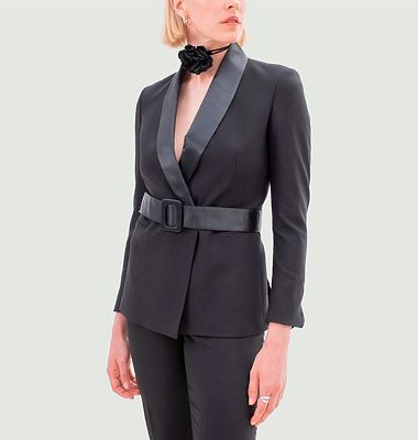Olbia belted suit jacket