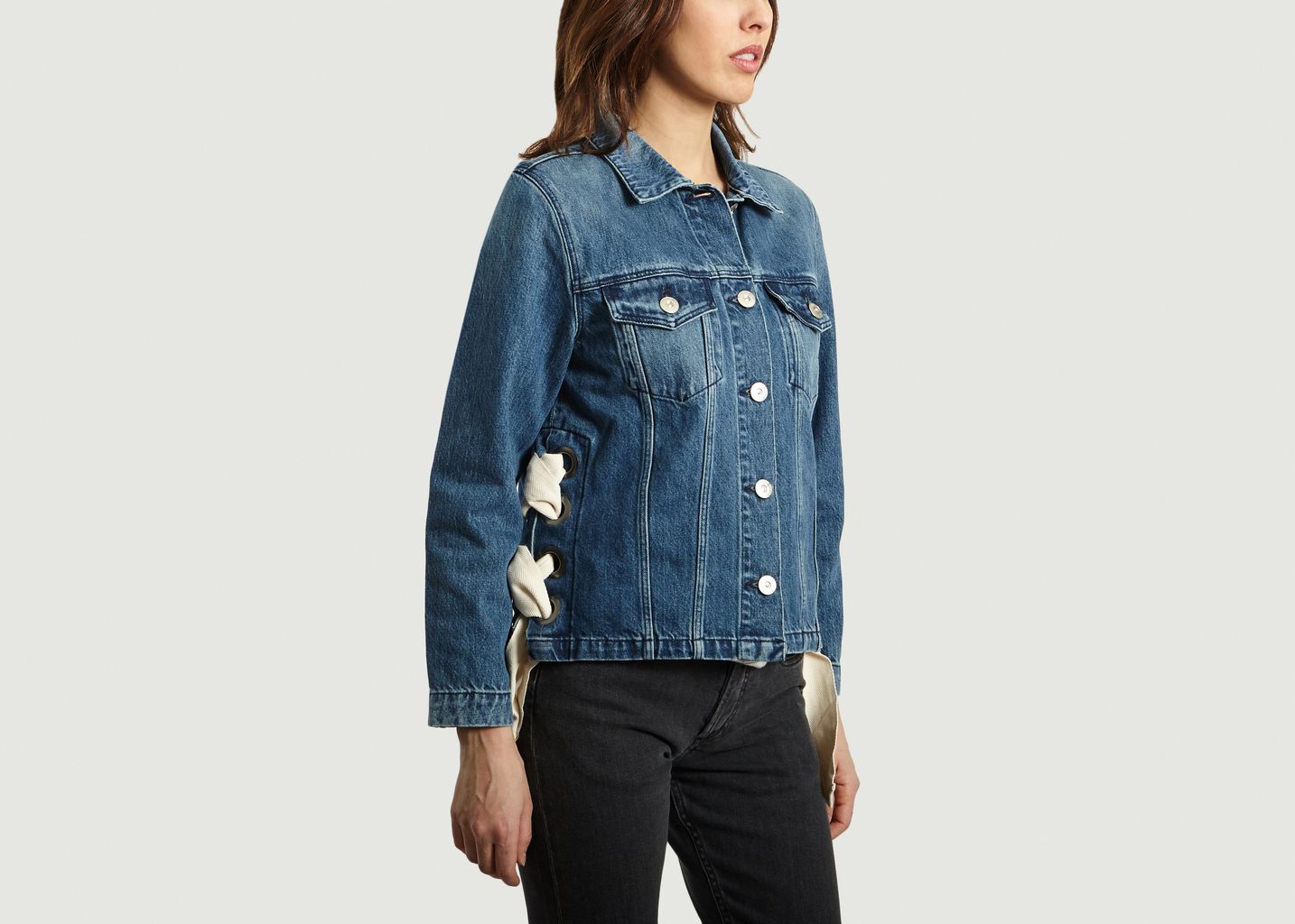 Hollow Denim Jacket - 3x1