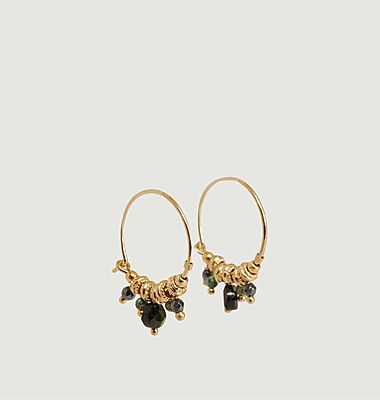 Iva hoop earrings with stones