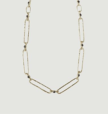 Jon Halskette aus Silber, vergoldet mit 24 Karat Feingold