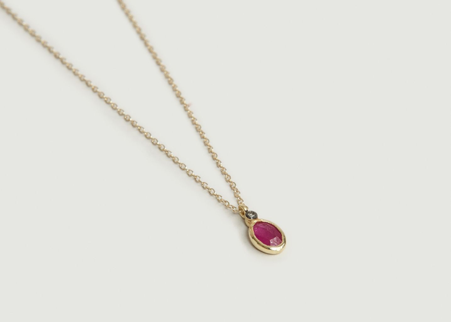 Collier Aby Saphire Rose - 5 Octobre