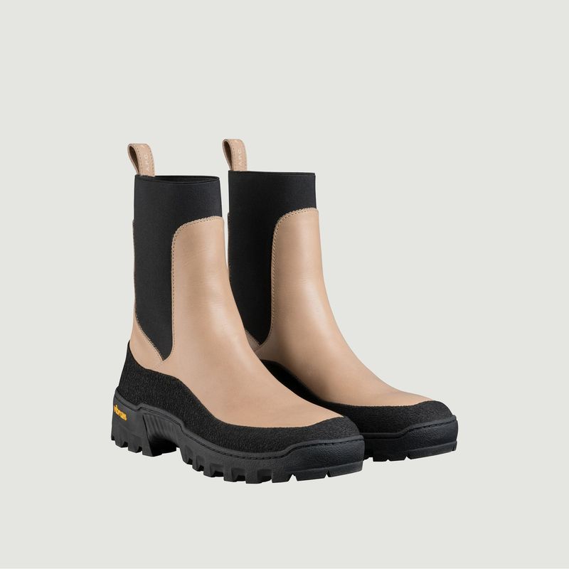Sacha leather flat boots - A.P.C.