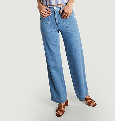 High-waisted and faded Olivia jeans