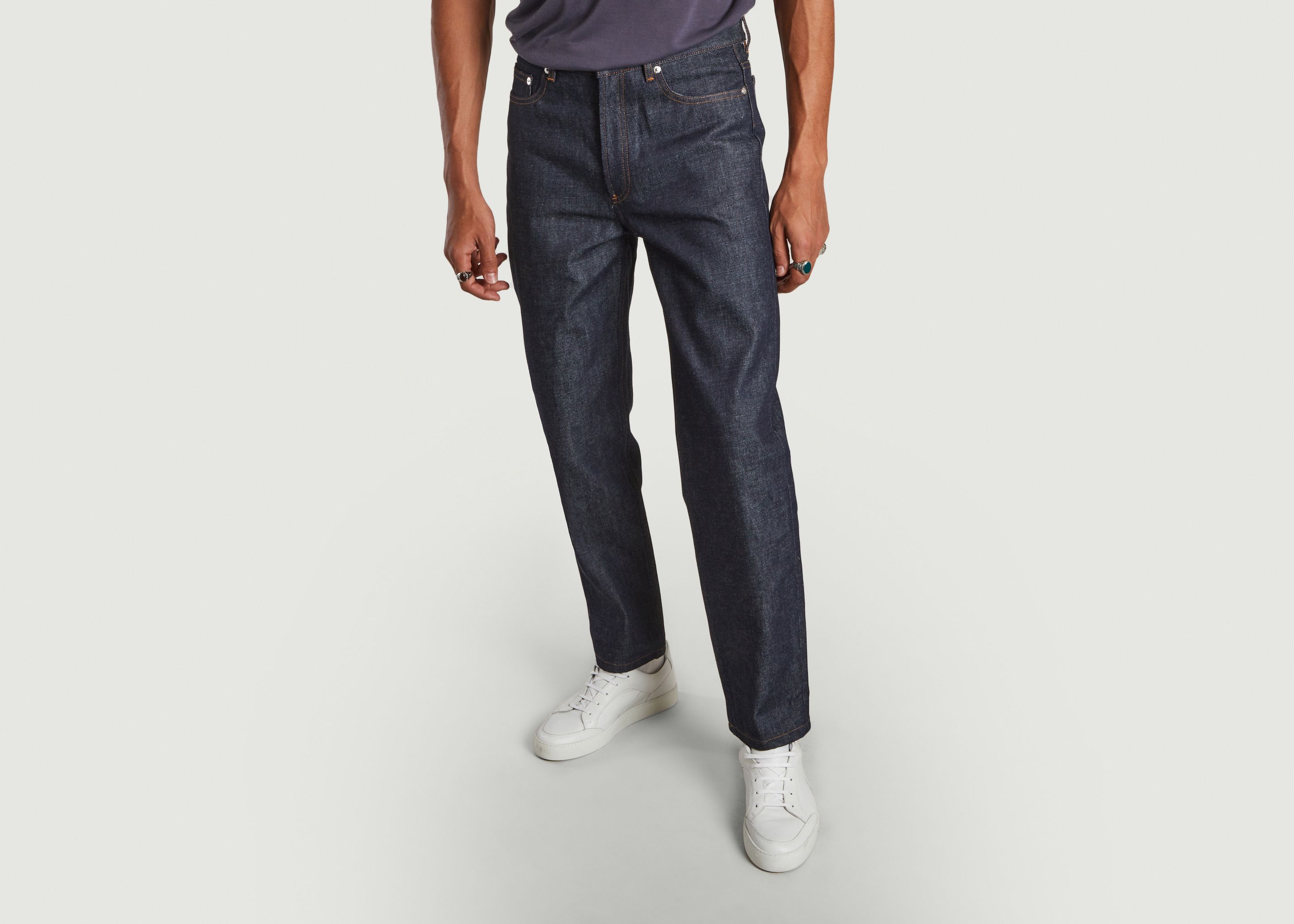 Sale Jean Martin raw Indigo APC Paris 