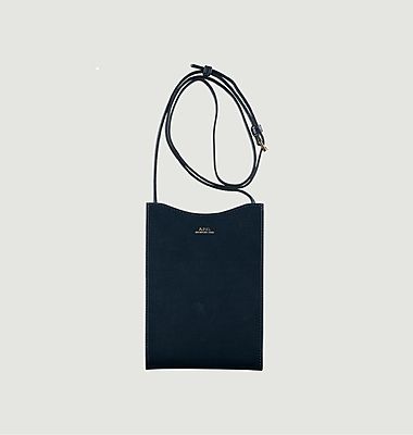 Jamie neck pouch in smooth leather