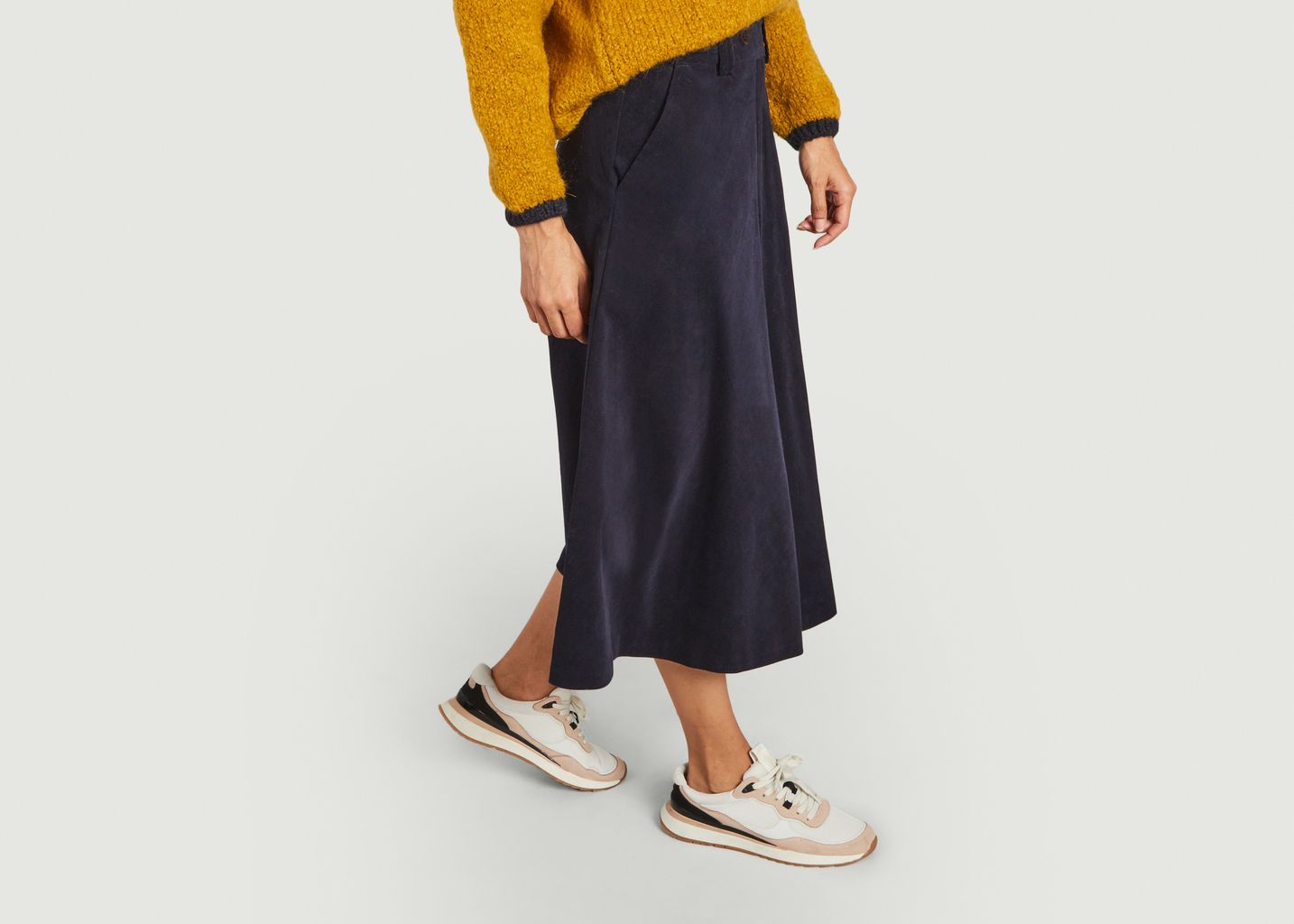 Jupe midi en velours Luiza - A.P.C.