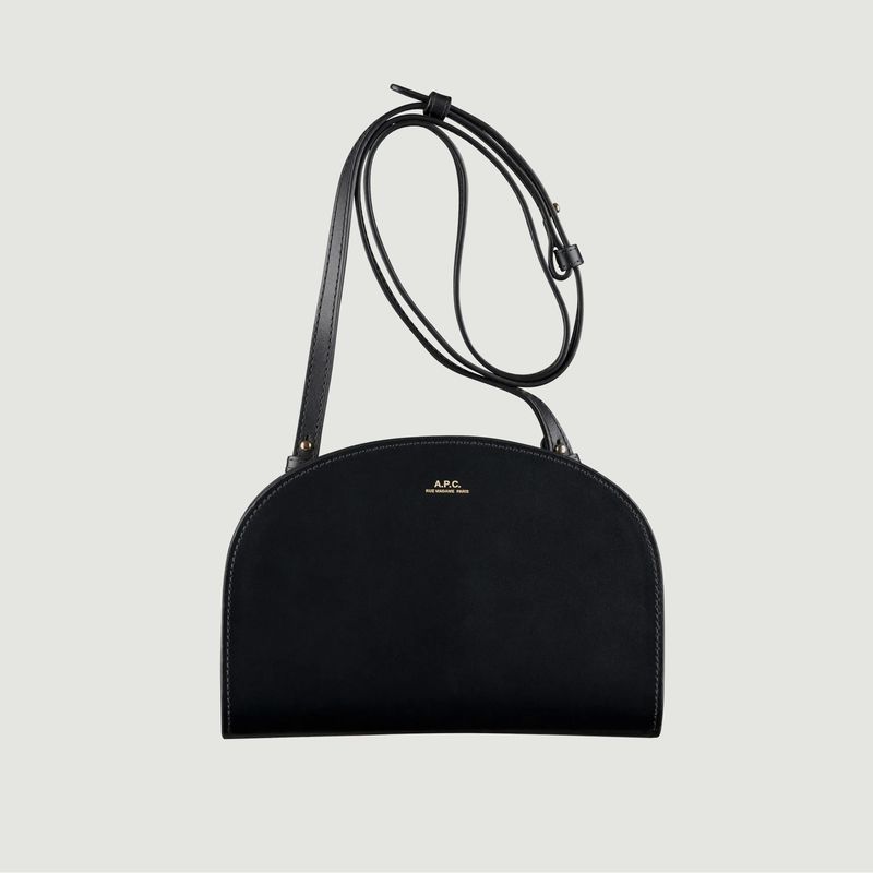 Demi Lune clutch bag in smooth leather - A.P.C.
