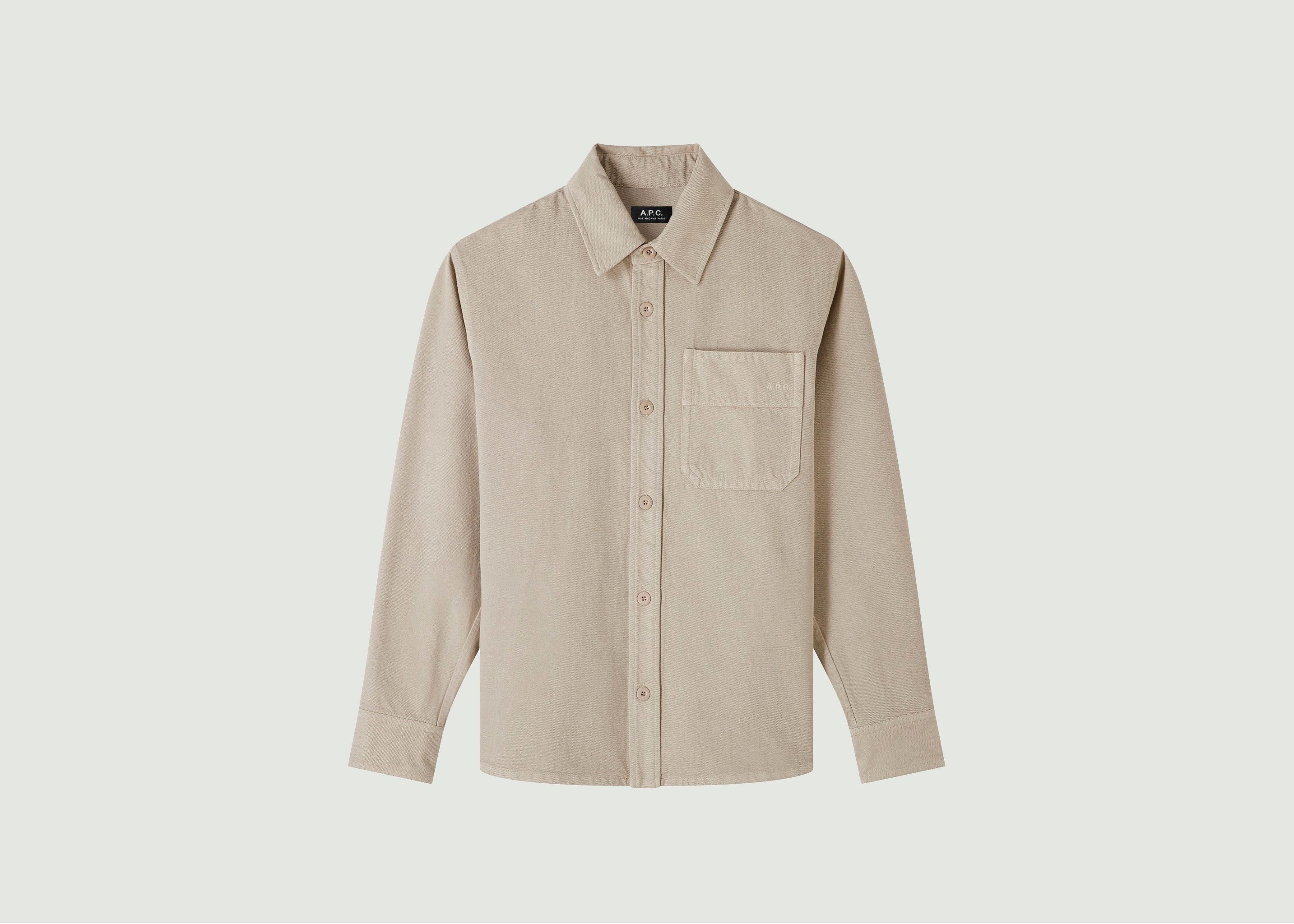Basile Overshirt Embroidered Chest - A.P.C.