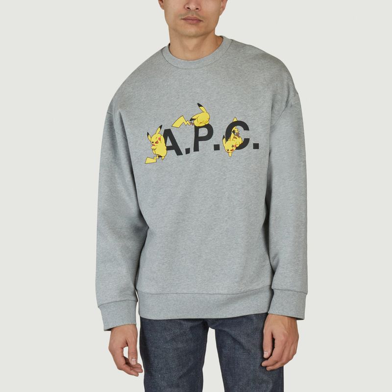 Sweatshirt imprimé Pikachu Pokémon x A.P.C. - A.P.C.