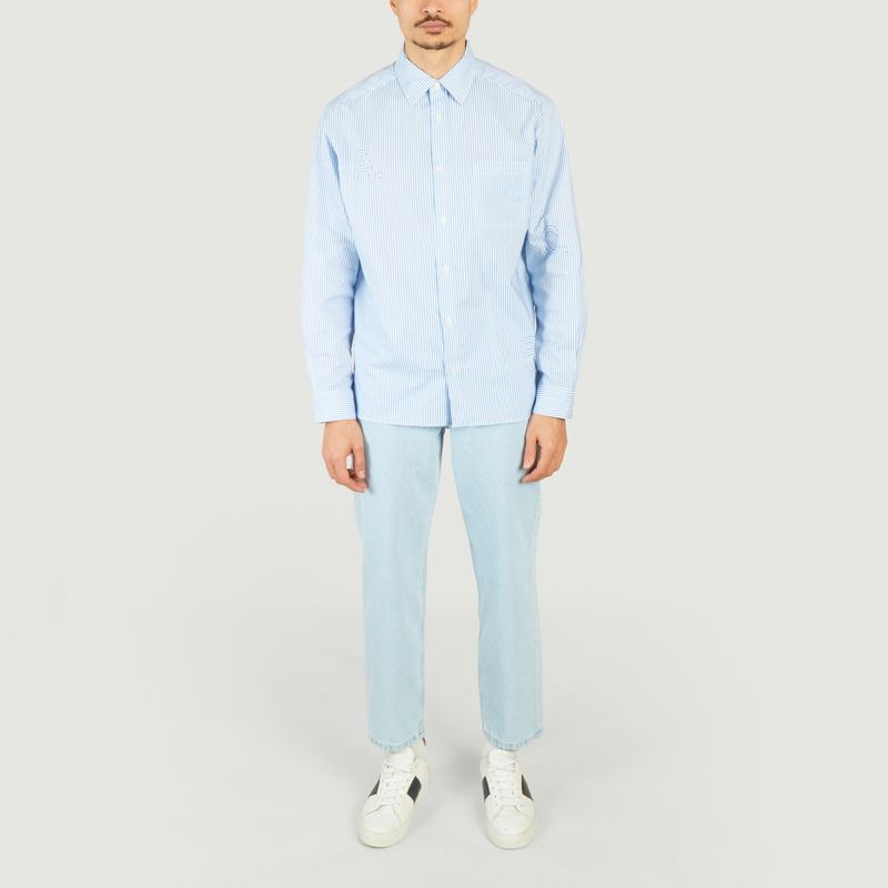 Chemise rayée siglée Malo - A.P.C.