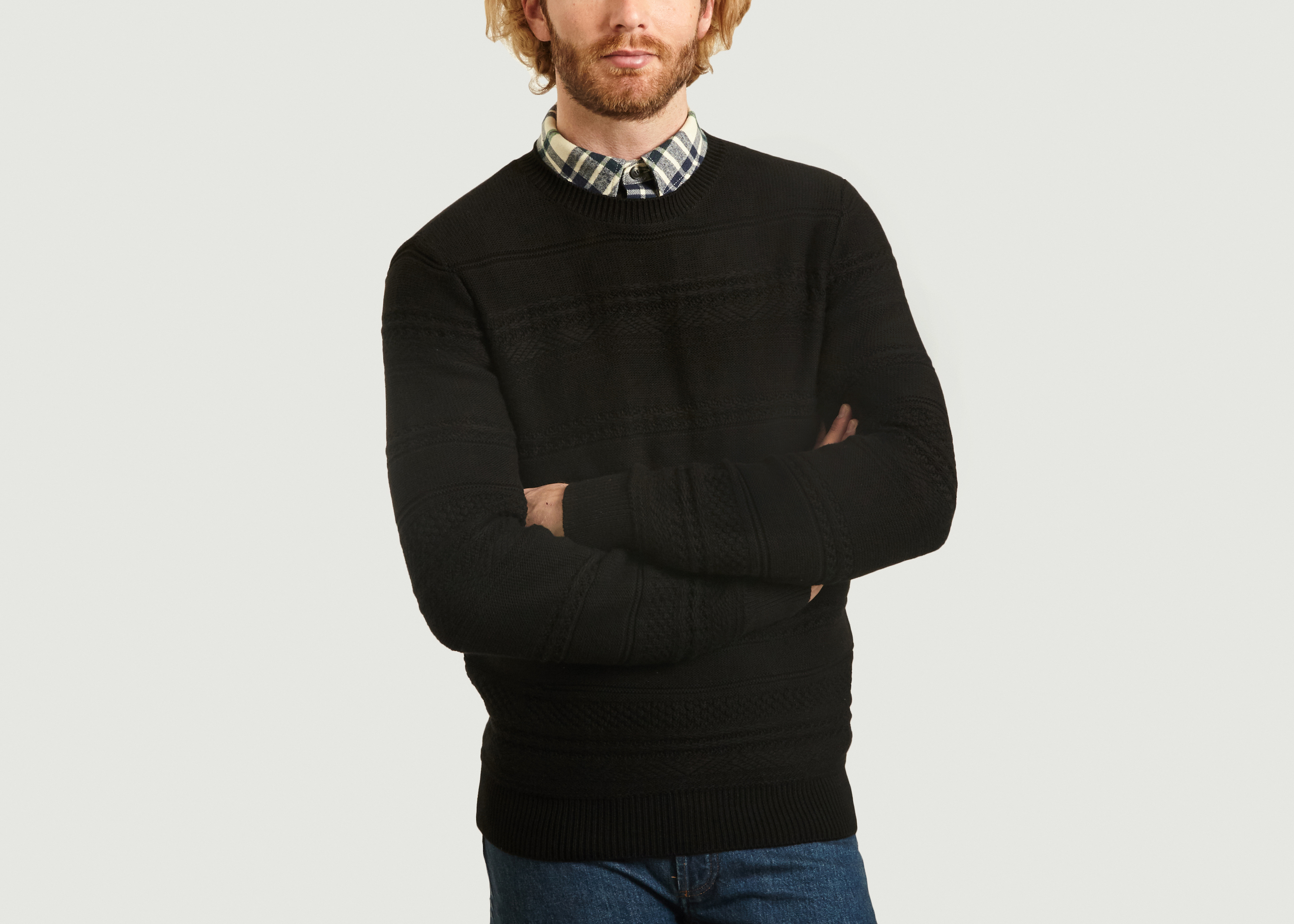 apc striped sweater