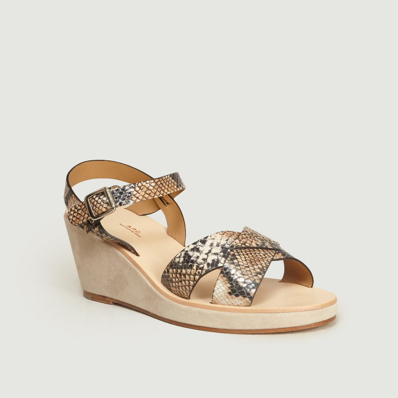 sandale effet python