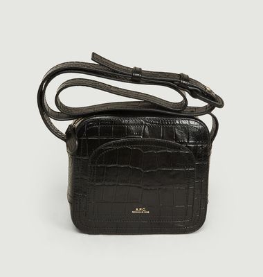Louisette croco pattern leather small bag