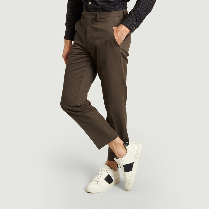 Pantalon cropped en coton et lin Raphael - A.P.C.