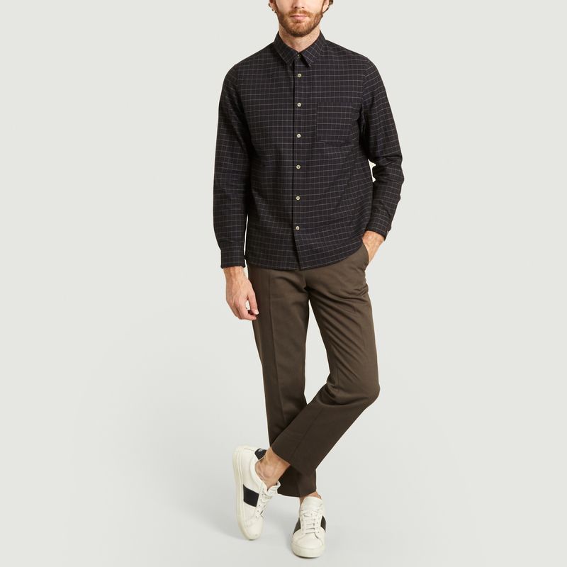 Pantalon cropped en coton et lin Raphael - A.P.C.
