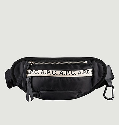 Repeat Mini canvas hip bag with logo