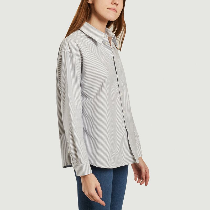 Boyfriend Shirt Navy Blue APC Paris | L 
