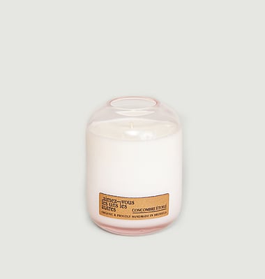 Bougie La Vie en Rose - 300gr -  Concombre Etoilé