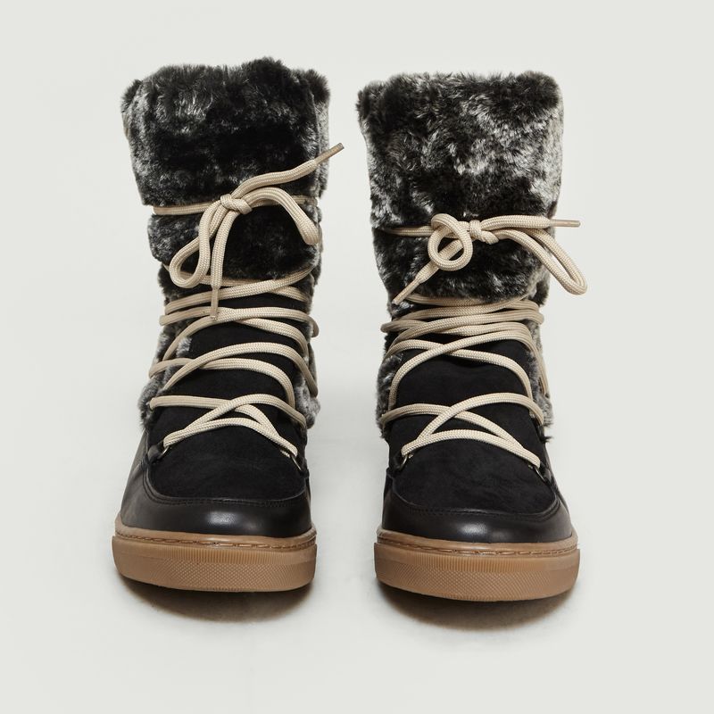 polo boots with fur