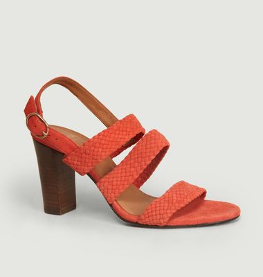 Candice braided suede leather sandals