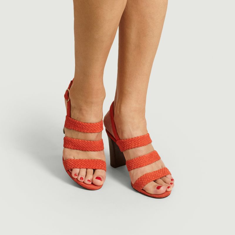 Sandales en daim tressé Candice - Anaki