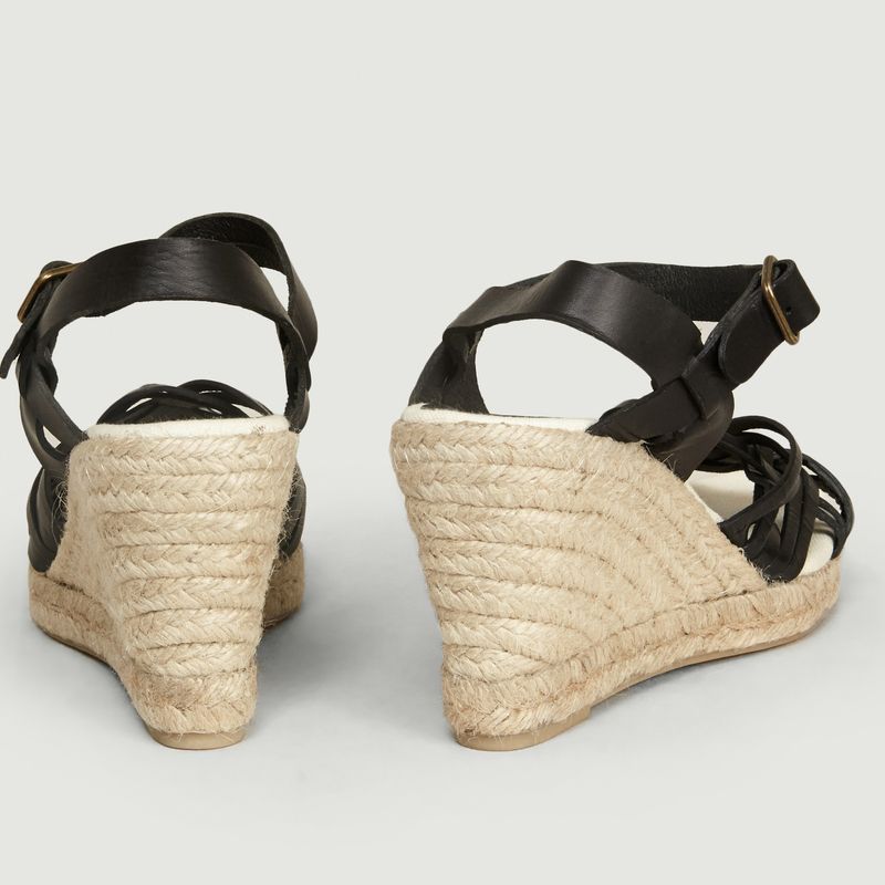 Sandales compensées en cuir et corde Paola - Anaki