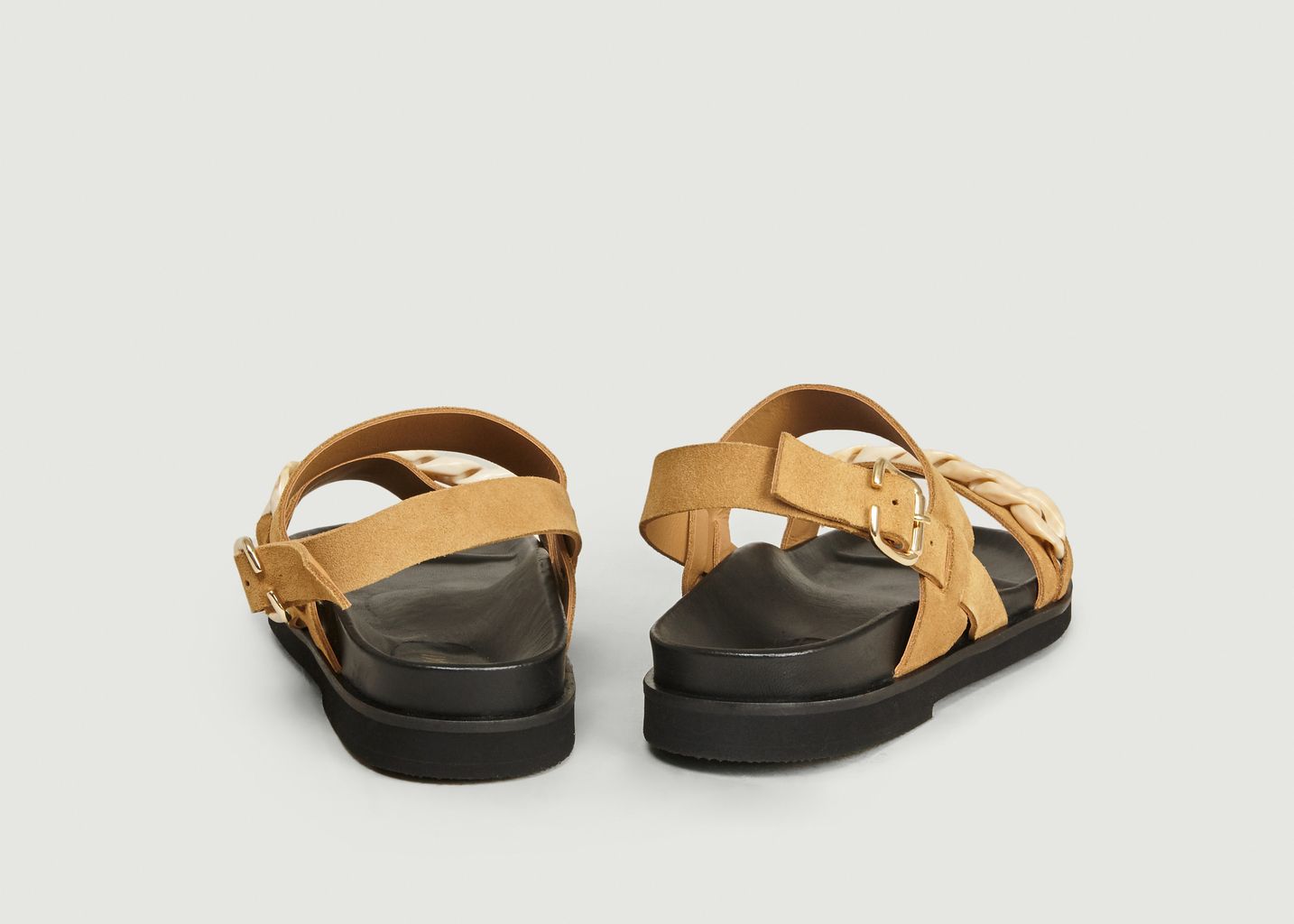 Ester suede flat sandals - Anaki