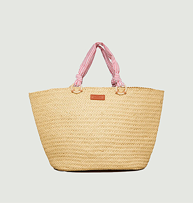 Grand sac cabas en paille Malea Briella